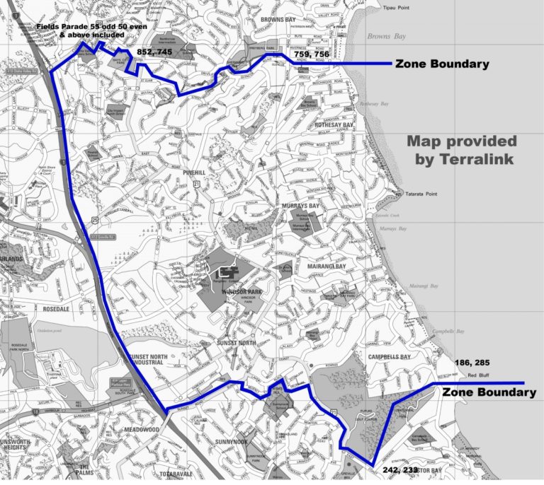 In-Zone Home Map | Rangitoto College