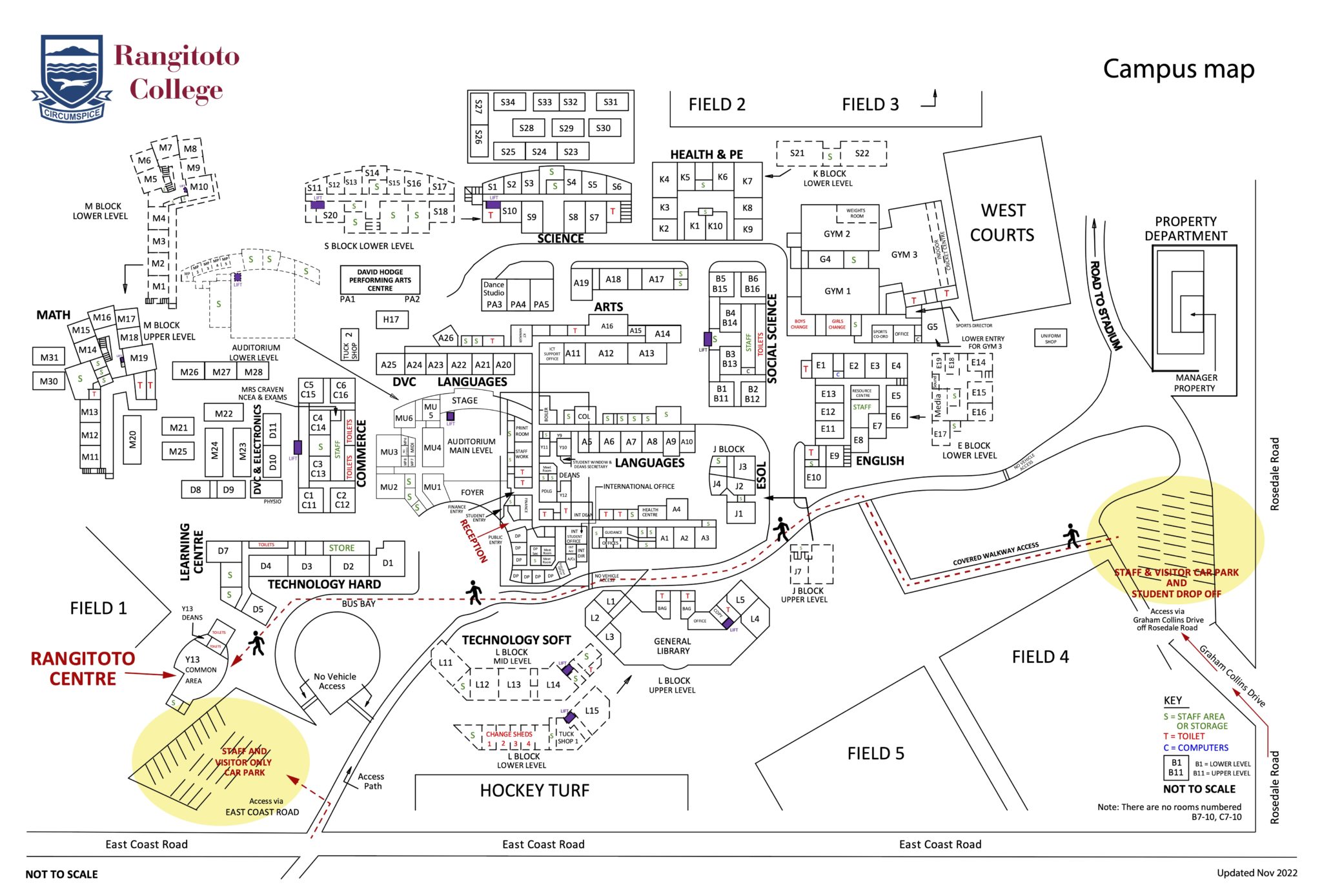 Campus Map and Location | Rangitoto College